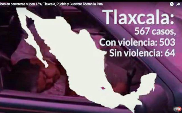 Brilla Tlaxcala en el espectro nacional por robo de autos con violencia