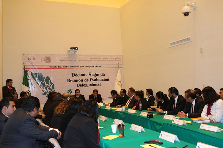 Celebra PGR Tlaxcala décimo segunda reunión de evaluación delegacional