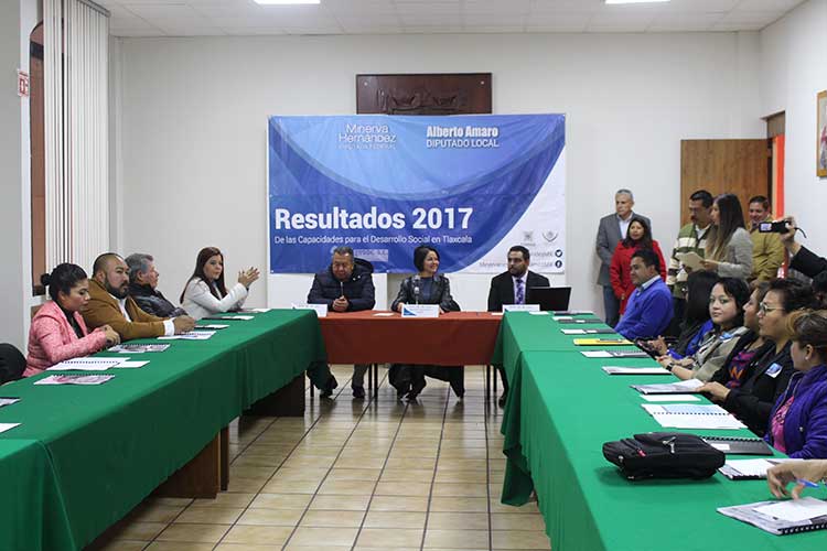 Presentan resultados 2017, de las capacidades para el desarrollo social de Tlaxcala