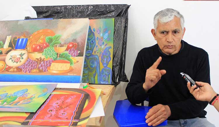Ofrece Apetatitlán taller de pintura; el instructor reconoce “talento local”