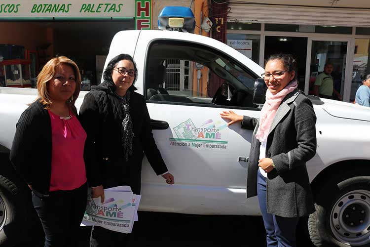 Habilita Chiautempan nueve unidades de transporte gratuito para mujeres embarazadas