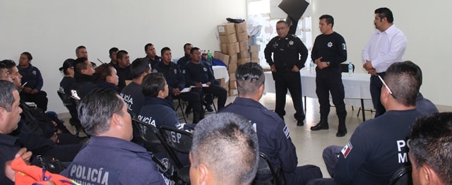 Policías de Lardizábal reciben capacitación en prevención del delito