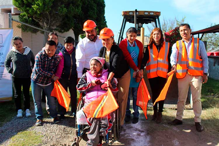 En Xicohtzinco se trabaja para el bienestar social de los pobladores, con obra de infraestructura
