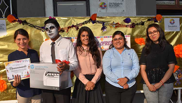 Realizan concurso de ofrendas en Zacatelco