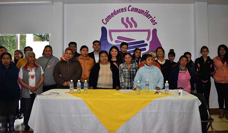 Realizan la primera asamblea para la instalación del comedor comunitario en Zacatelco