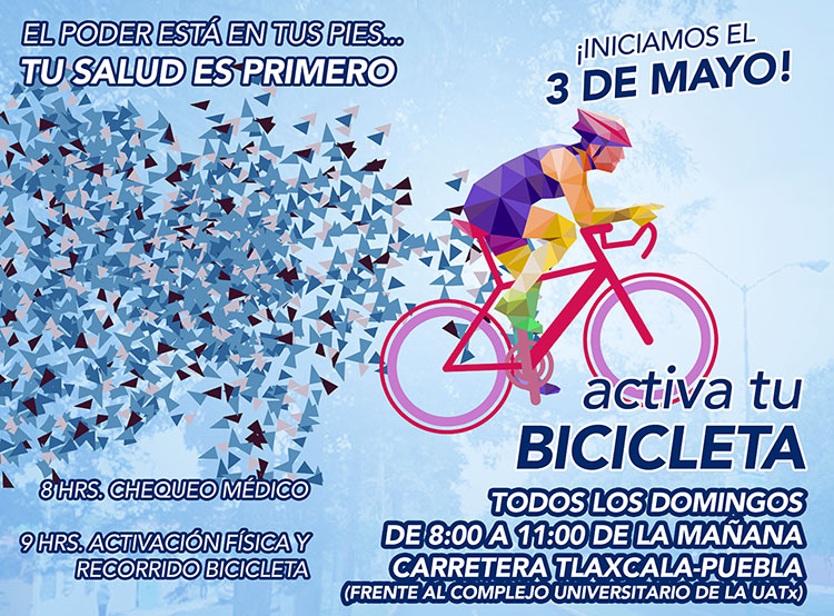 El 3 de mayo inicia ‘Activa tu bicicleta, tu salud es primero’
